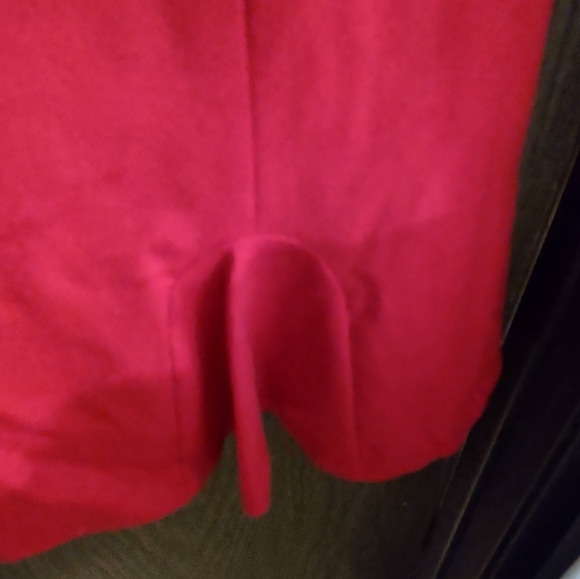 Talbot's Italian Flannel Red Dress - Picture 6 of 9